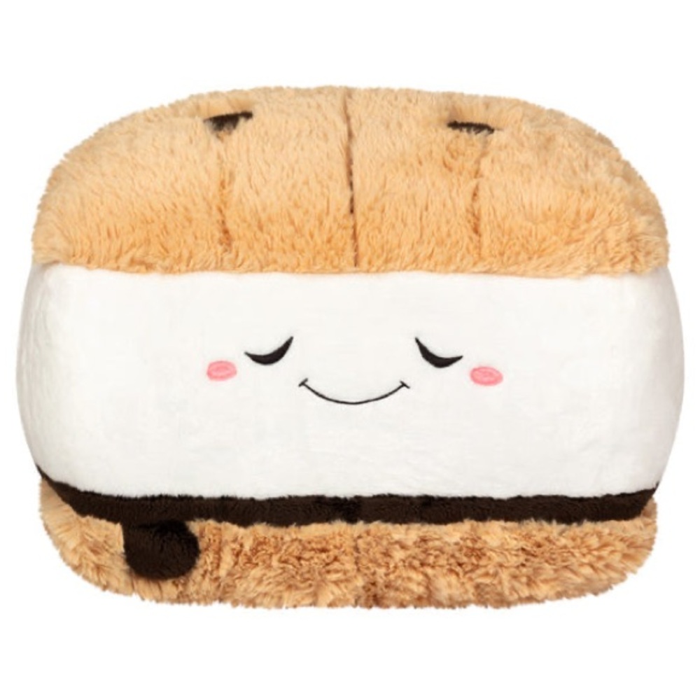 Squishable S'more Plush S'mores Toy - Tan White New Cute